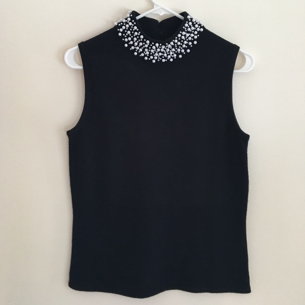 Pearl Neckless Sweater